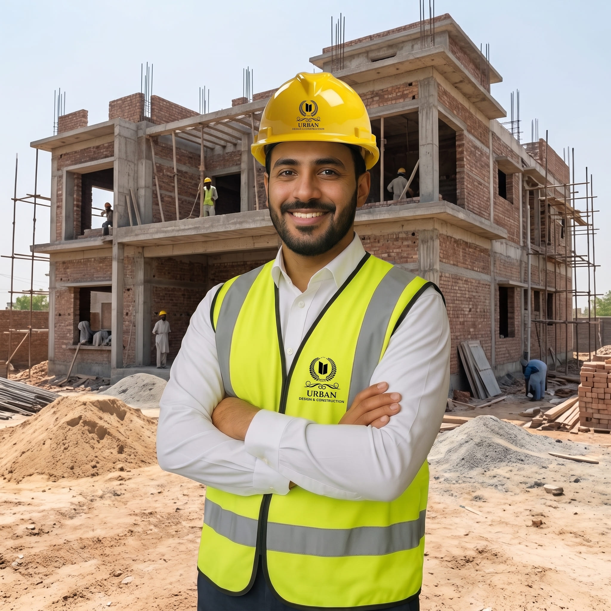 UDC site engineer on construction project